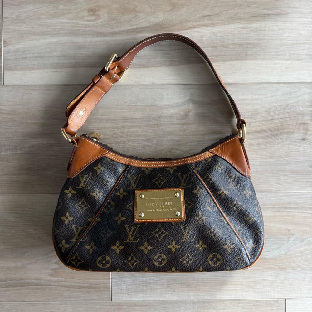 Louis Vuitton Brown and Gold Monogram Hobo Bag